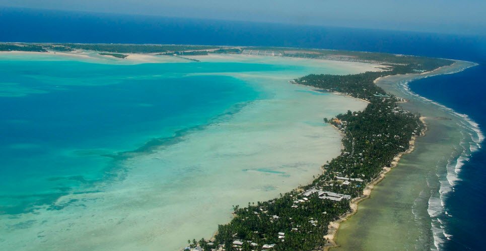 Causeway Between Bairiki and Betio, South Tarawa, Kiribati